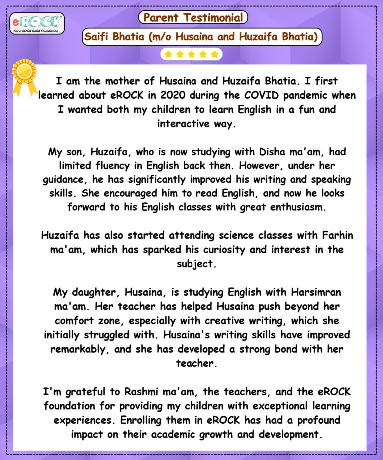 Saifia Bhatia_testimonial